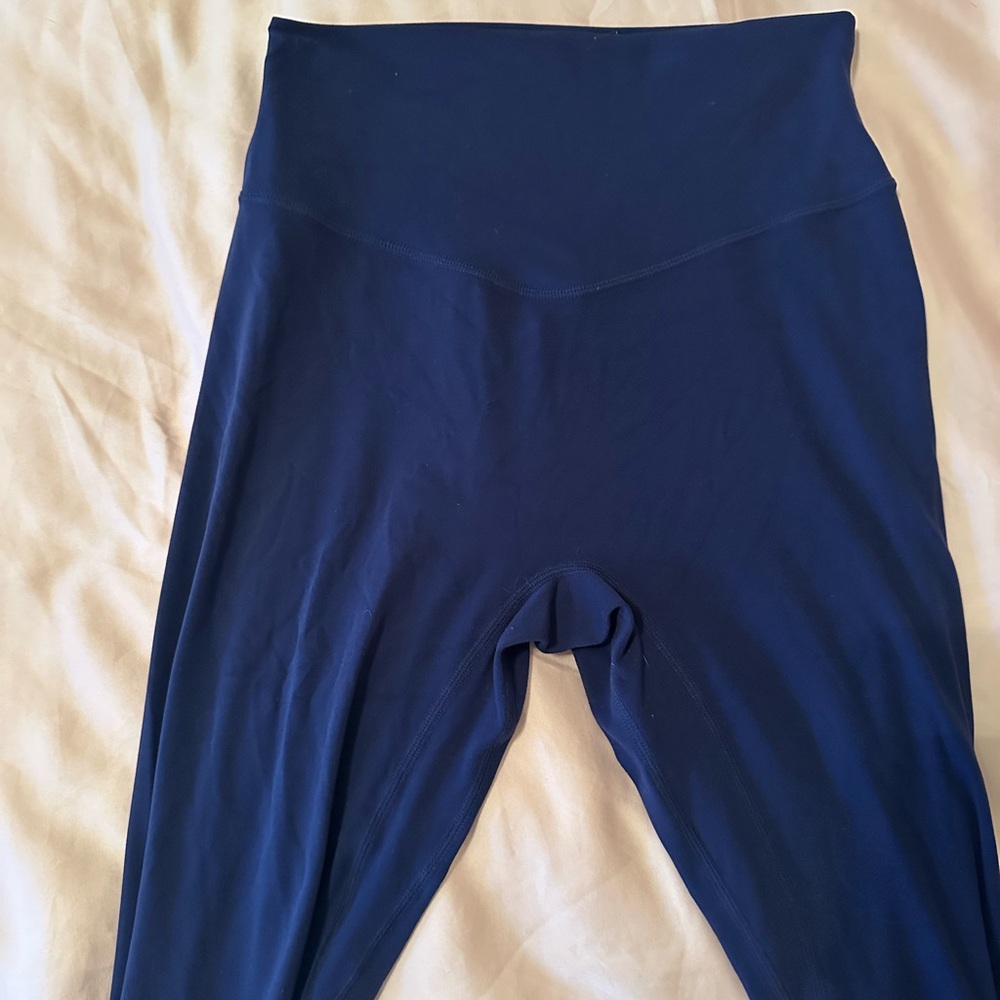 High-Waisted Navy Leggings